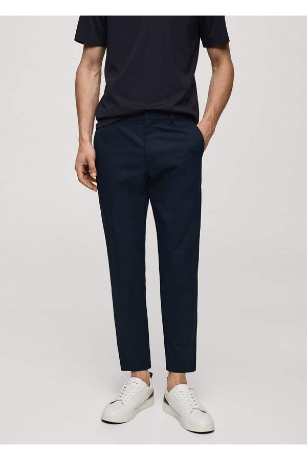 MANGO Man-Skinny-Fitting Technical Fabric Trousers 1