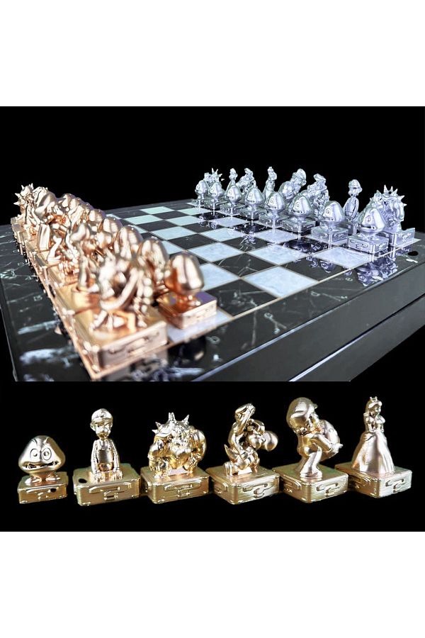 Fume Design-Marios Characters 36x36 cm Chessboard Set with Storage 1