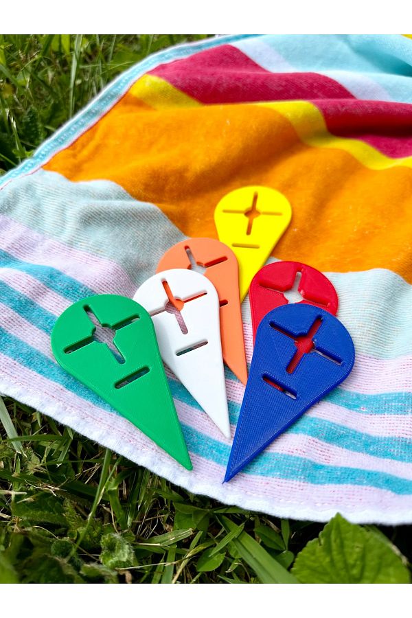 Reversell-Beach Towel Stabilizer 4 Pieces 3D Printing 1