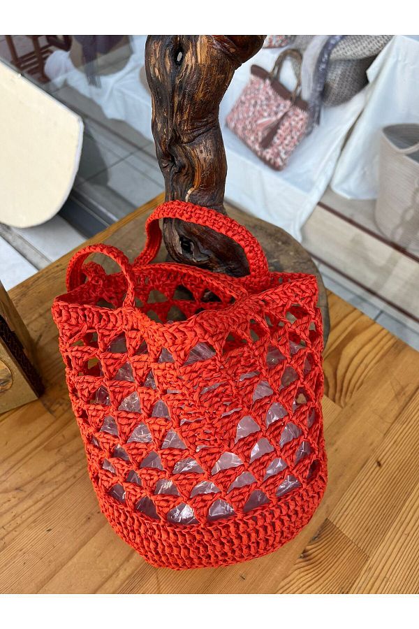 Derin Sanat-Straw Handbag - Small Size 1