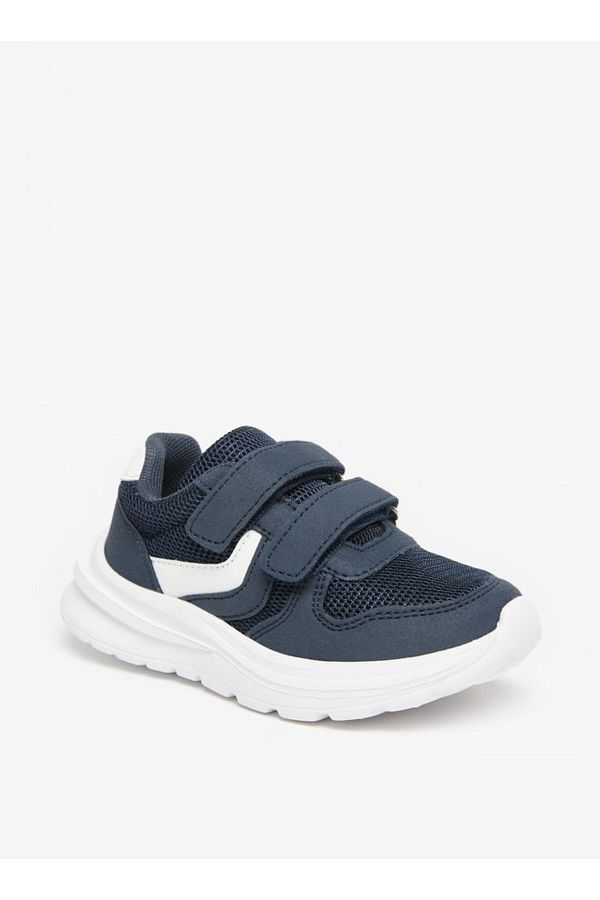 LBL by Shoexpress-Mesh Textured Sneakers with Hook and Loop Closure 1