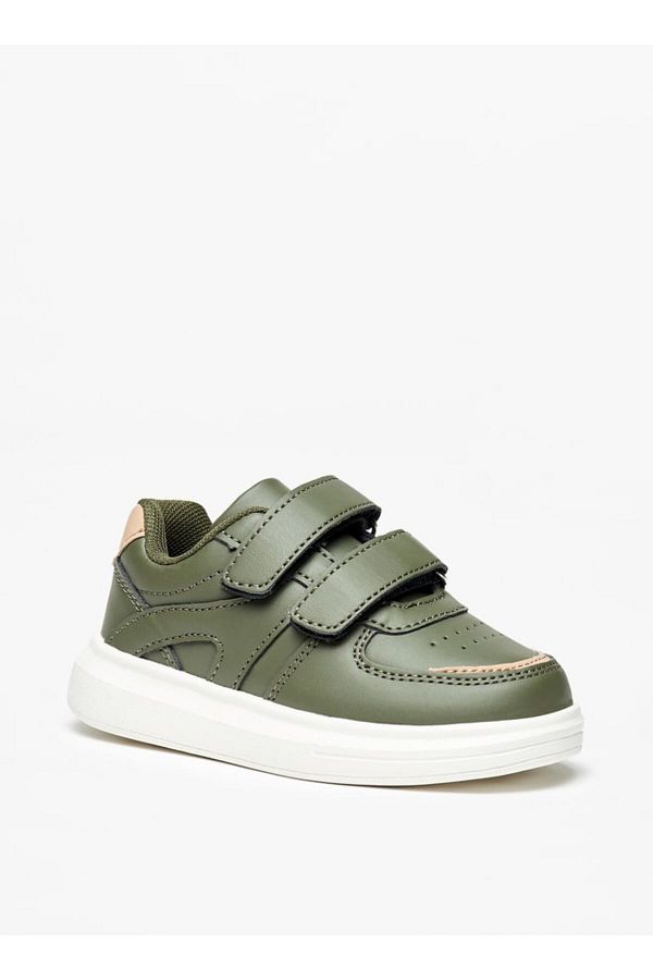 LBL by Shoexpress-Panelled Sneakers with Hook and Loop Closure 1