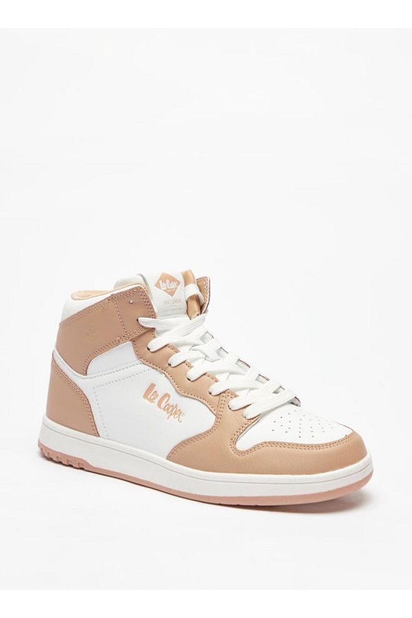 Lee Cooper Women s High Top Sneakers with Lace Up Closure Trendyol