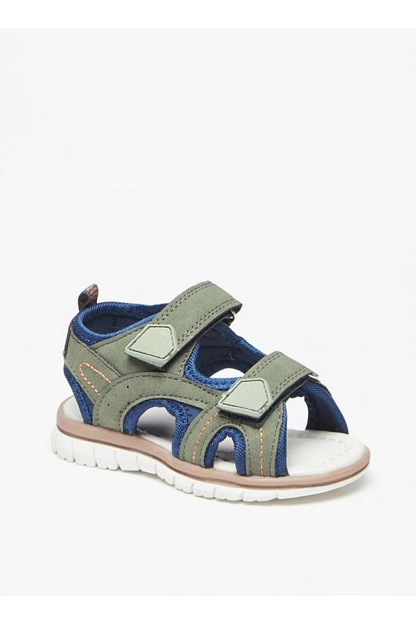 LBL by Shoexpress-Boys' Panelled Sandals with Hook and Loop Closure 1