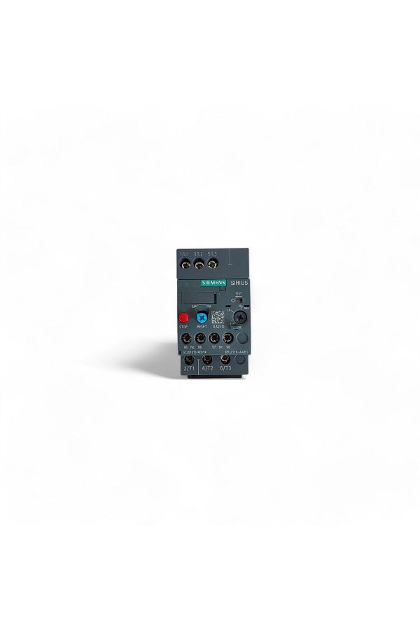 Siemens-3Ru2116-4Ab1 3Ru2 Sirius Thermal Relay Phase Protected 1No 1Nc Auxiliary Contact 11-16A Size S00 (Mon on Rail 1