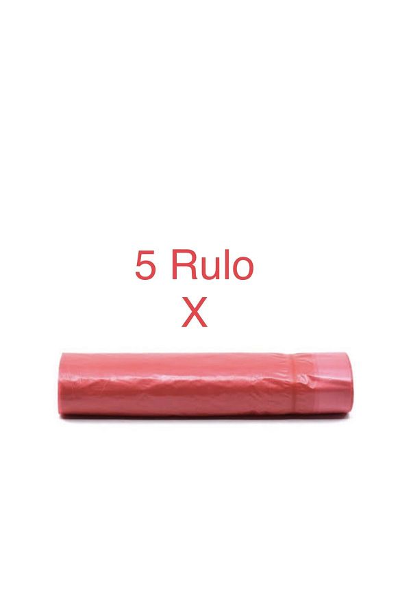 MAXİPACK-Drawstring large size strawberry scented garbage bag 5 rolls 10 bags 65x70 1