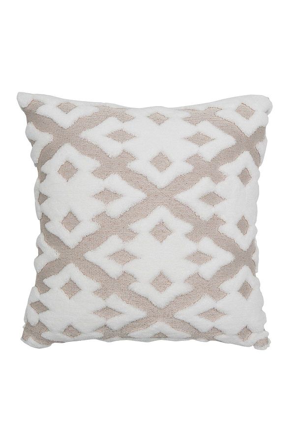 HAMUR-Față de pernă decorativă cu model jacquard cu design special, bej maledish 1