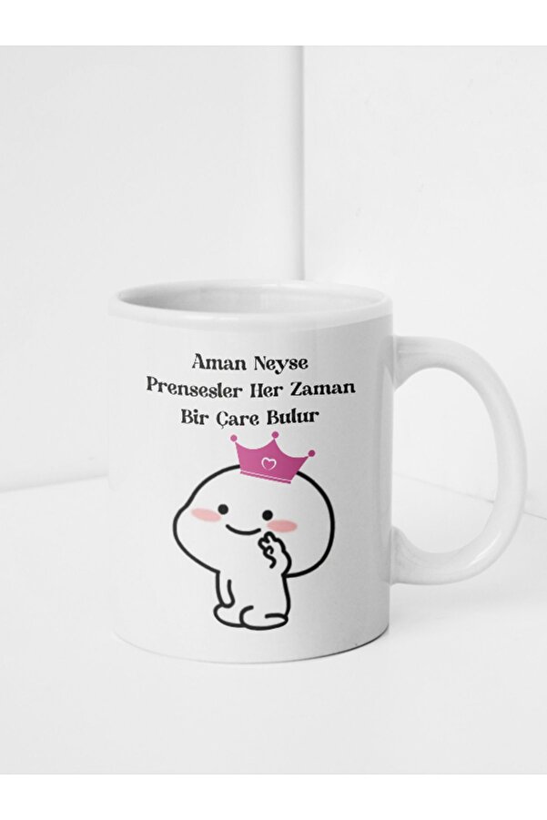 dopdolu promosyon Mochi Prenses Tasarımlı Kupa Bardak