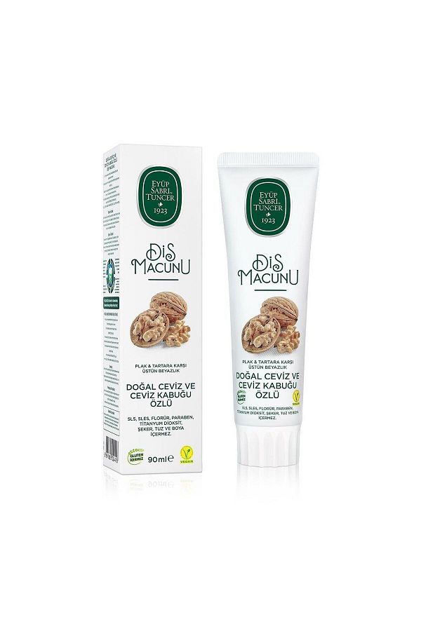 Eyüp Sabri Tuncer-90 ml 4 Pieces - Natural Walnut and Walnut Shell Extract Toothpaste 1