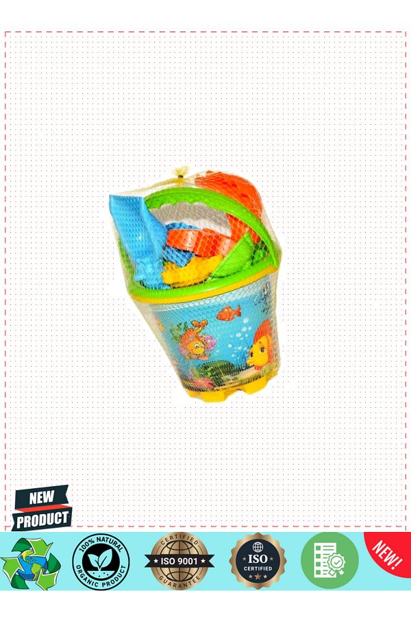 OMZ-5 Liter Girl's Boy's Bucket - Educational Toy with 170 Small Pictures 1