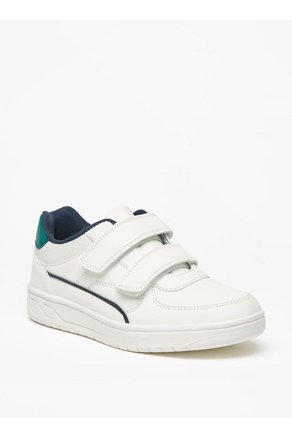 LBL by Shoexpress-Boys' Textured Sneakers with Hook and Loop Closure 1