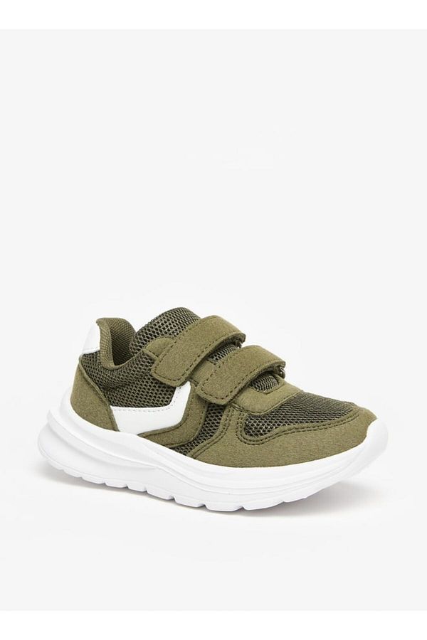 LBL by Shoexpress-Mesh Textured Sneakers with Hook and Loop Closure 1