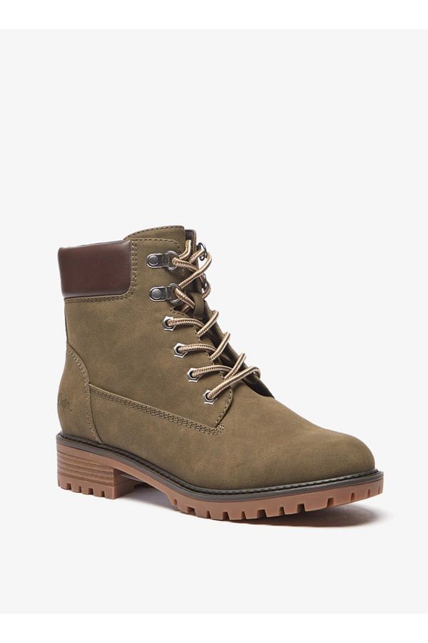 Lee Cooper Women s Ankle Boots with Block Heels and Zip Closure Trendyol