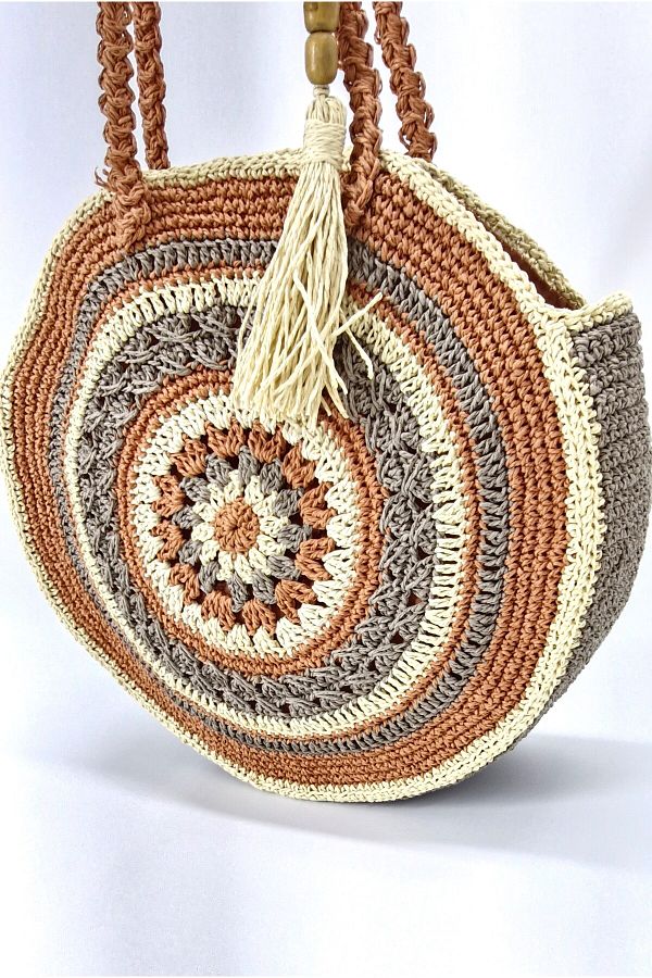 Evitle-Yurda Handmade Round Patterned Shoulder Bag 1
