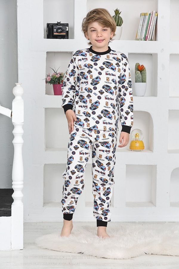 ANGELOS GIRLS 1 11 Years Boy s Sports Pajama Set Arbara Printed 4924 26 Trendyol