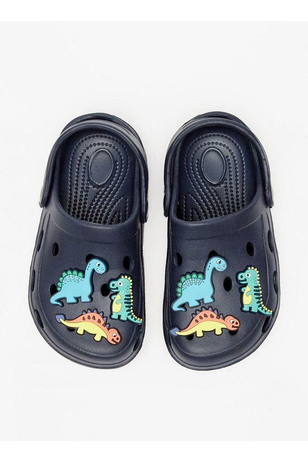 LBL by Shoexpress-Dinosaur Applique Clogs with Backstrap 1