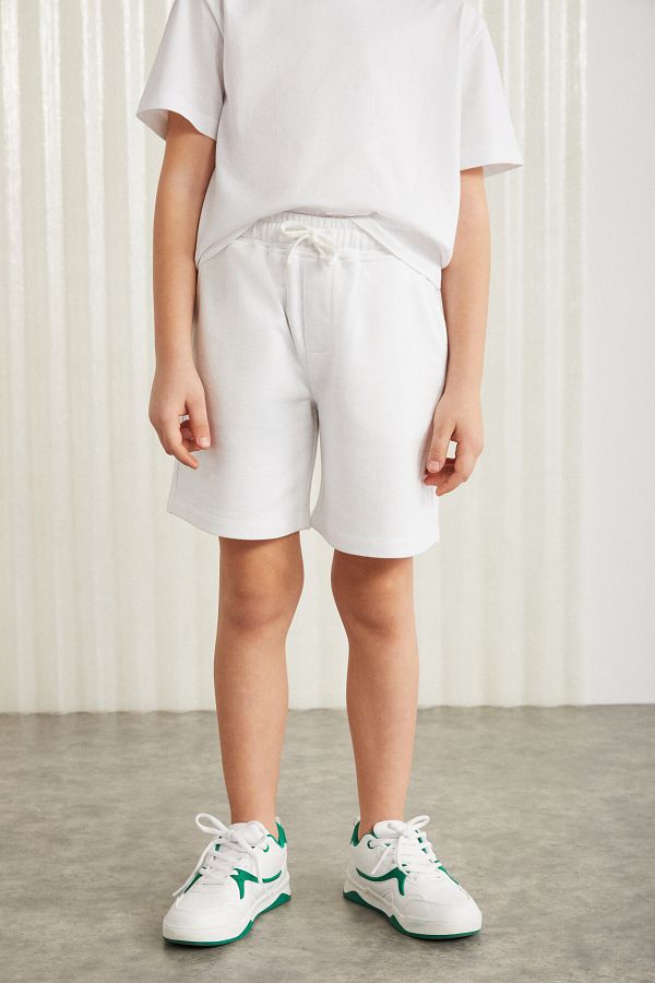 GRIMELANGE-FABRICE Kids - Weiße Shorts aus 100 % Baumwolle 1