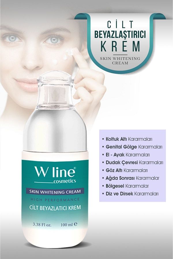 wline-100 ml Whitening Cream - Face and Armpit Bikini Area Color Equalizer 1