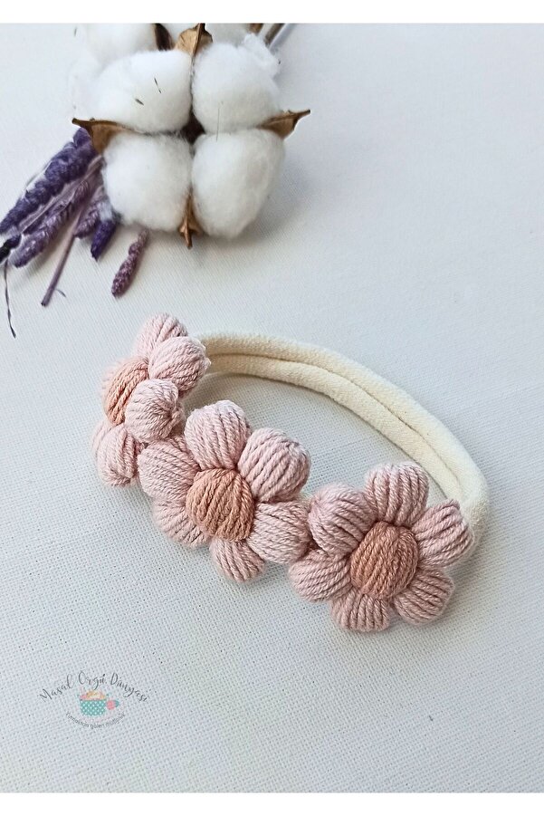 Masal Örgü Dünyası Amigurumi El Emeği  Bebek Çocuk Saç Bandı / Bandanası - Children's and Baby Hair Band