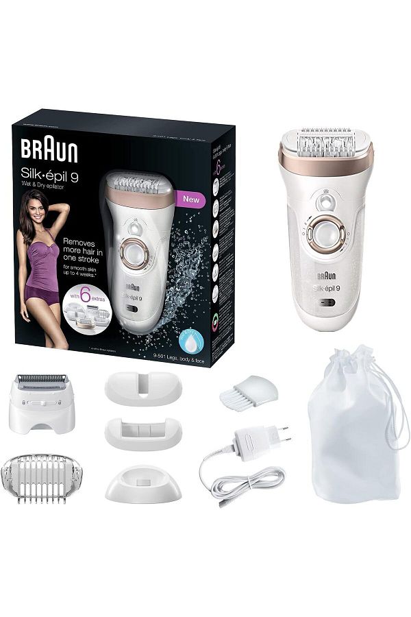 Braun-Silk-epil 9, Wet&dry, Pulsating Vibration, Pivoting Head, Smartlight, Cordless - Se 9561 1