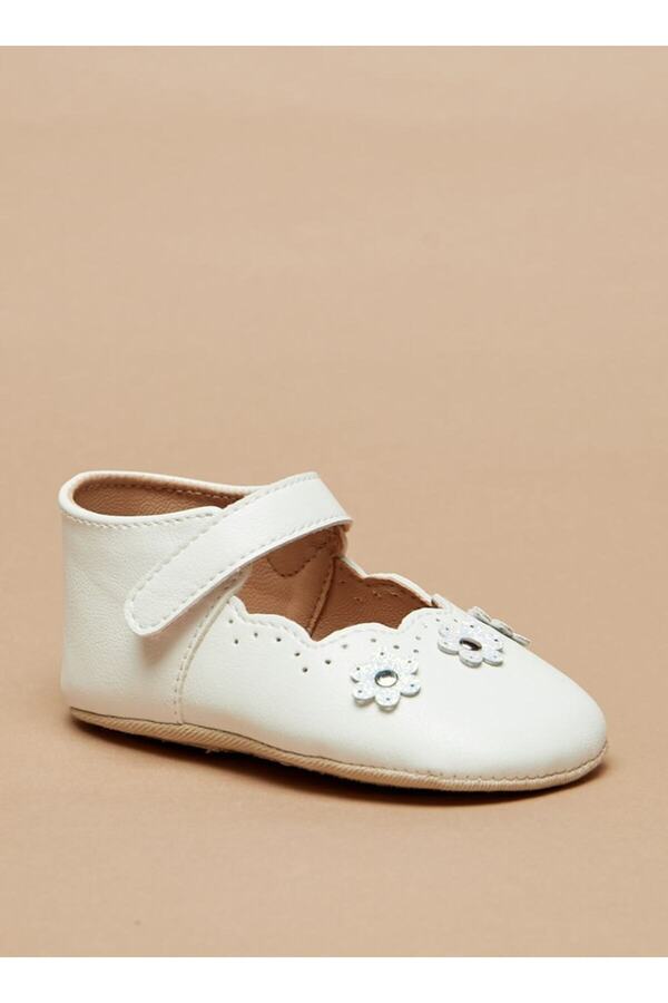Barefeet-Laser Cut Detail Booties with Hook and Loop Closure 1