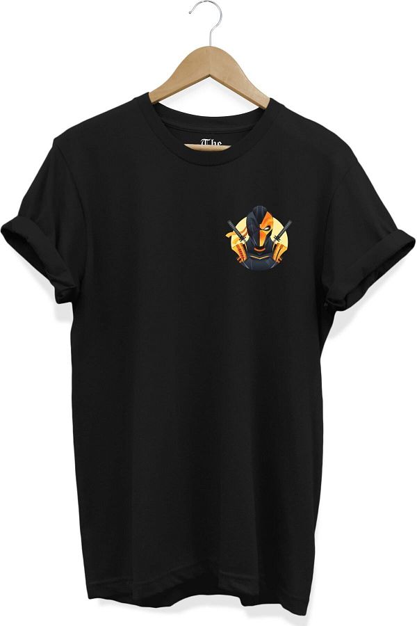 The Baski-Black Unisex Deathstroke - Slade Wilson Printed Short Sleeve T-shirt 1