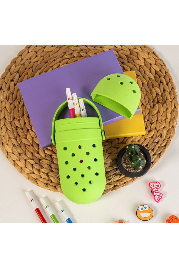 ZEHAZEM Silicone Pencil Case Crocs Fancy Pencil Holder Trendyol