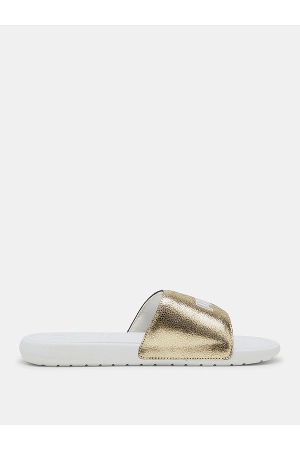 Metallic puma slides hotsell