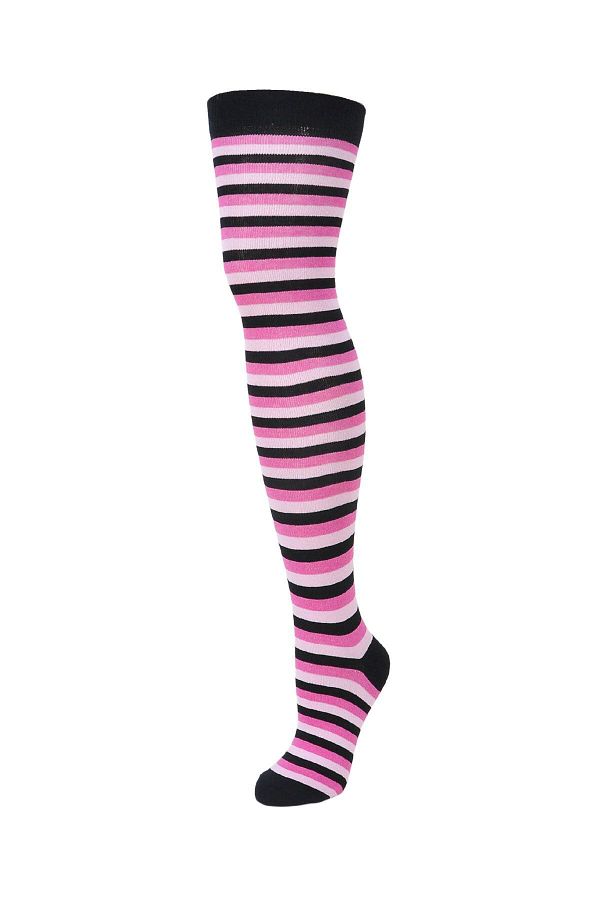 Design Socks-Cotton Over-The-Knee Women's Socks - Thin Circles and Patterns 1