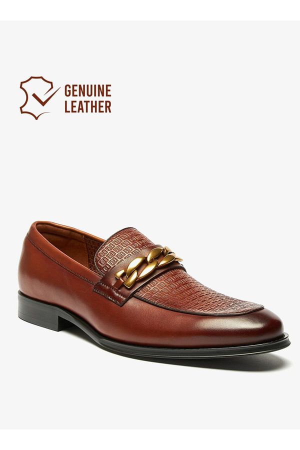 Duchini Men s Leather Slip On Loafers Trendyol