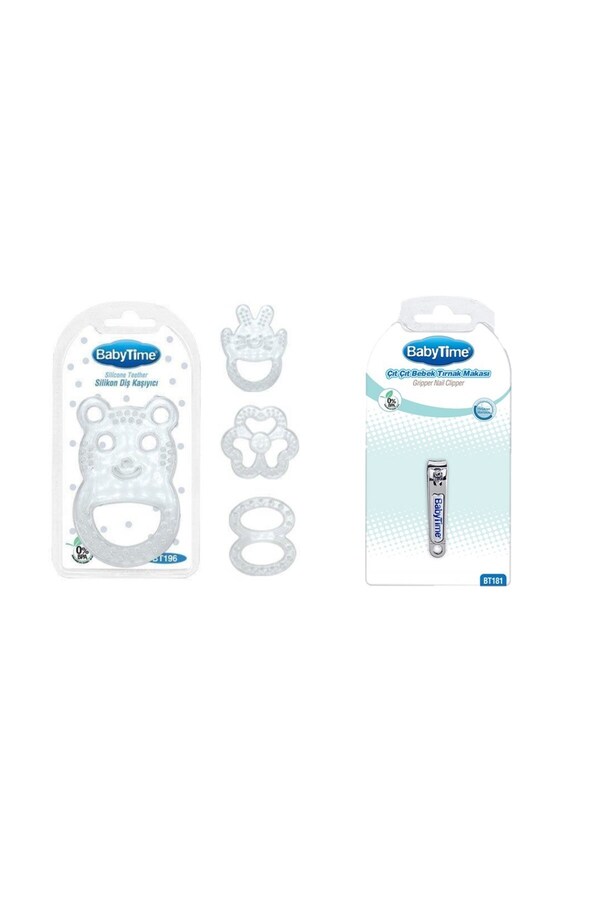 Babytime Bebek Tırnak Makası + Silikon Diş Halkası