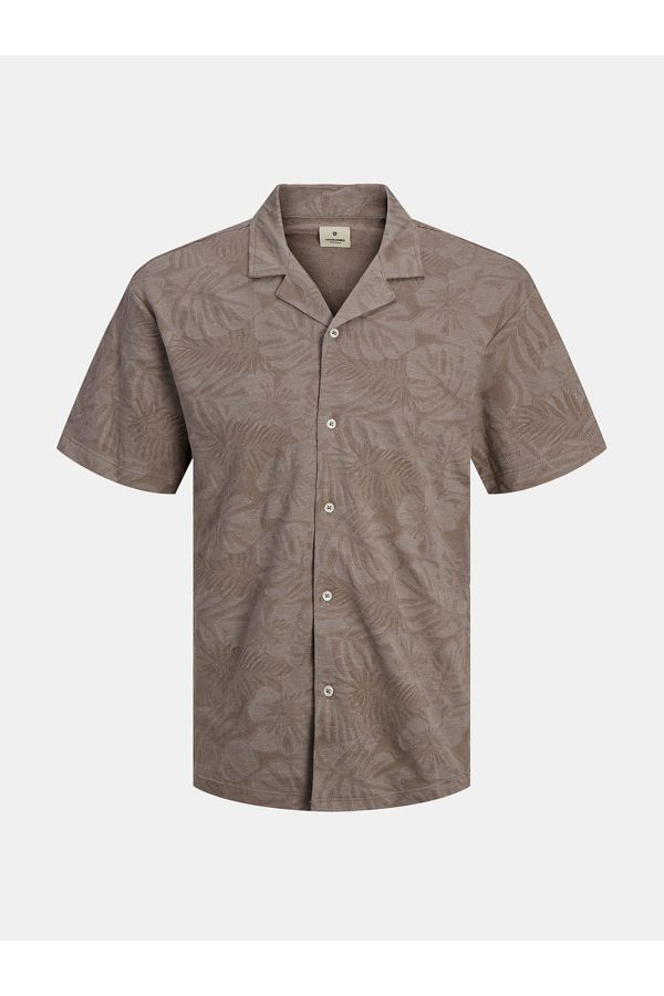 Jack & Jones-All Over Print Resort Collar Regular Fit Shirt 1