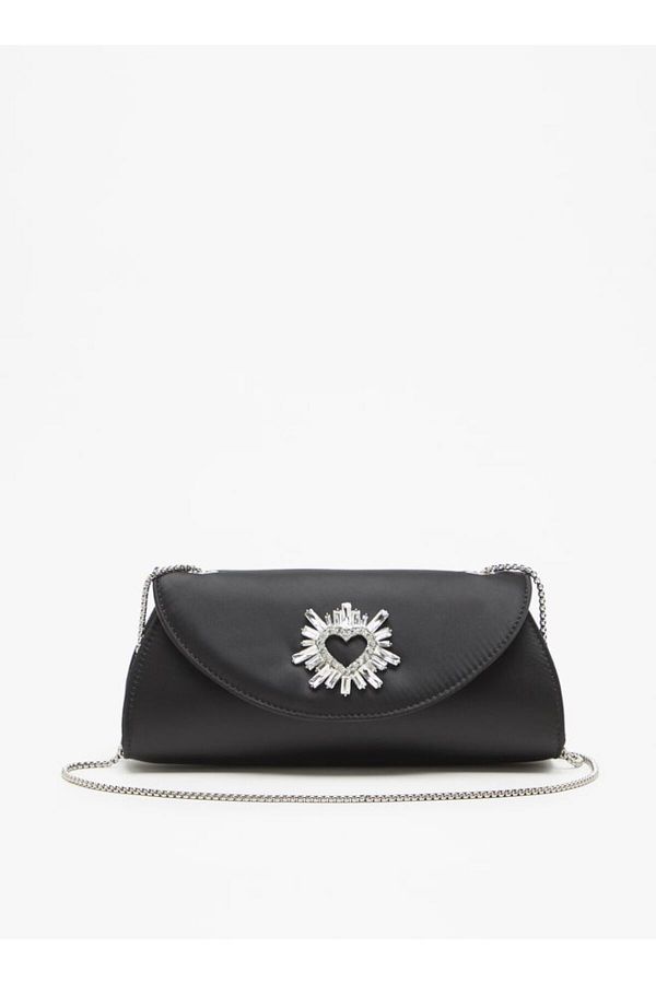 Celeste-Embellished Crossbody Bag with Button Closure and Chain Strap 1