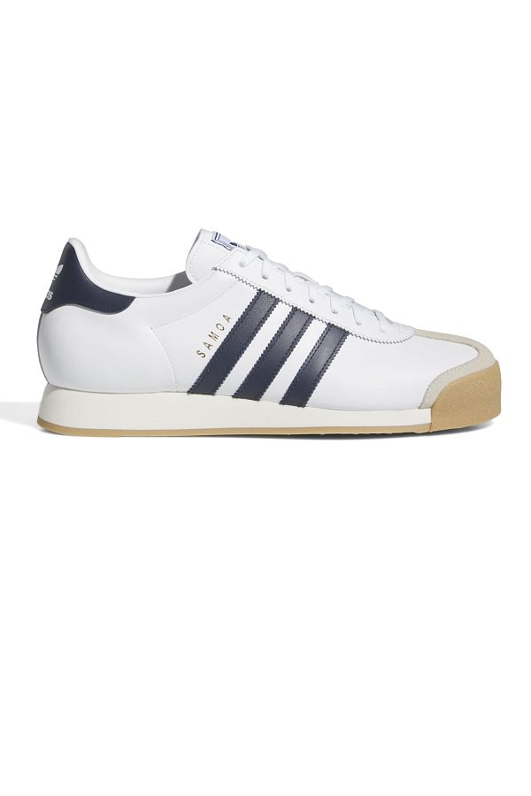 All white adidas samoa on sale