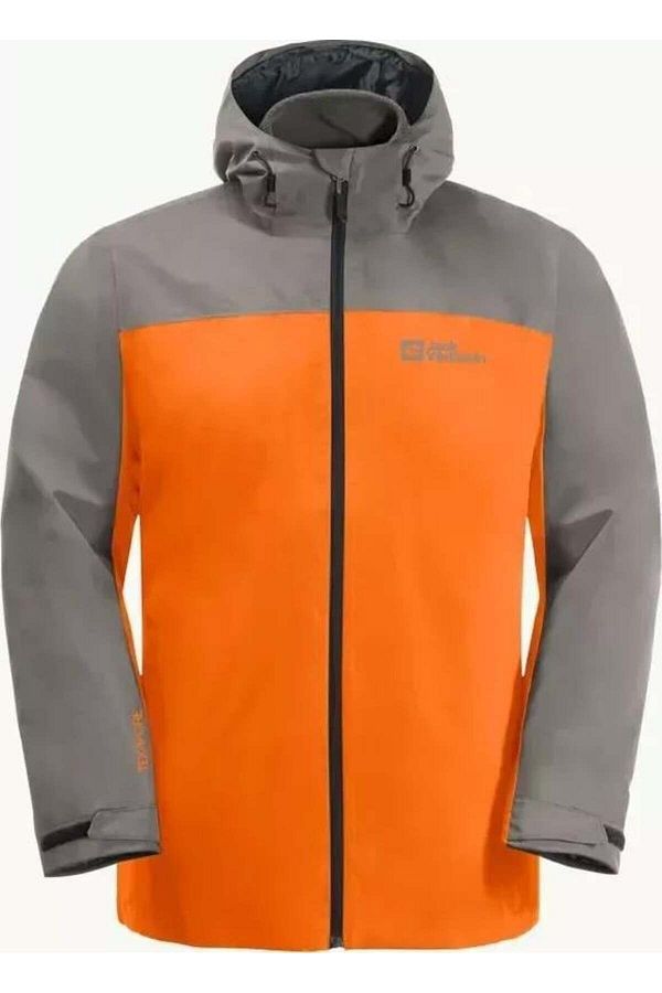 Jack wolfskin orange coat clearance