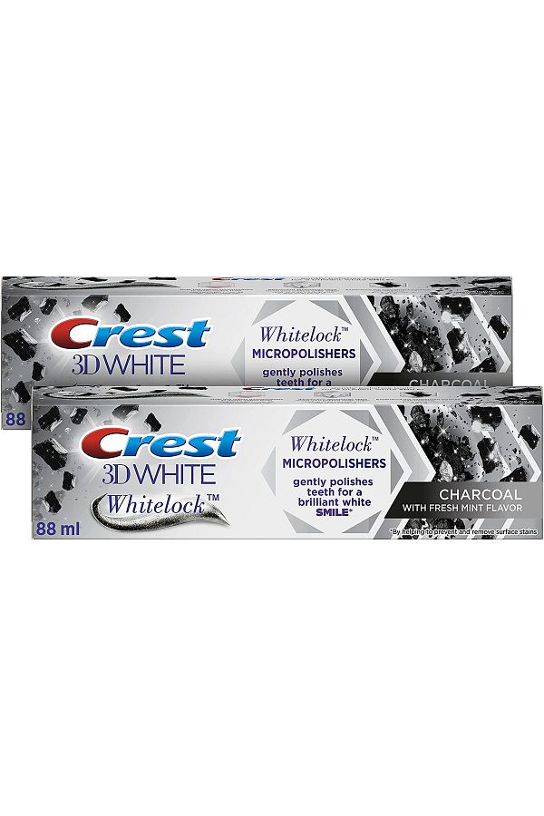CREST-3D White Whitelock Micropolishers Toothpaste with Charcoal Peppermint Flavor 88ml? DuaLPack 1