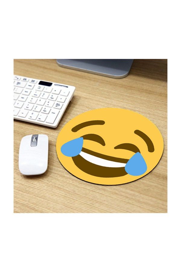 Hediyesepeti-Smiling Face Emoji Designed Mousepad - Mouse Pad - Mouse Pad 1