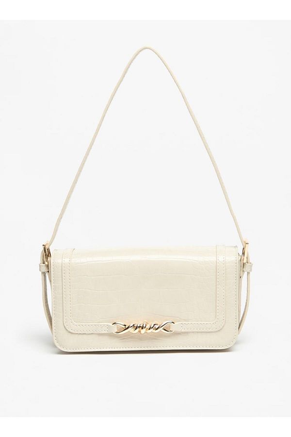 Flora Bella by Shoexpress-Textured Shoulder Bag with Button Closure 1