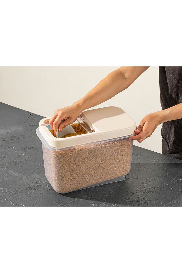 Nesto Home-10 lt with Sliding Lid - Food and Pulses Storage Container, Multi-Purpose 1
