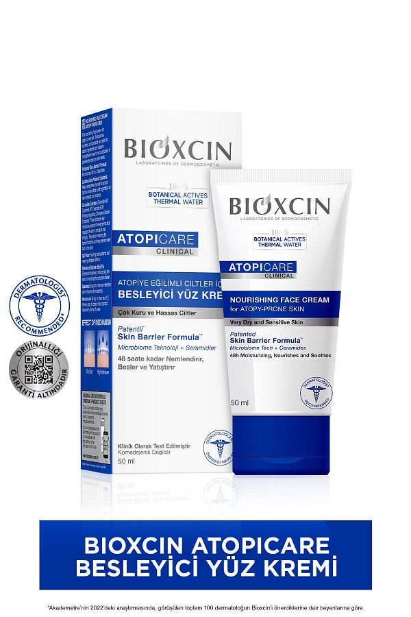Bioxcin-Atopicare Atopy Tendency Face Cream 50 Ml - Microbiome, Ceramide Nourishing 1