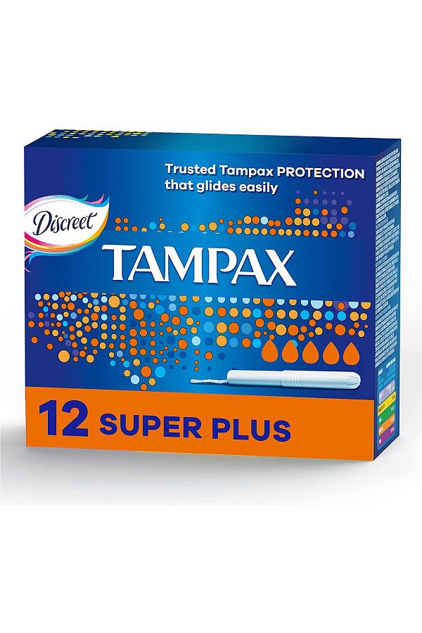 TAMPAX-Super Plus Tampons with Applicator 12 ct 1