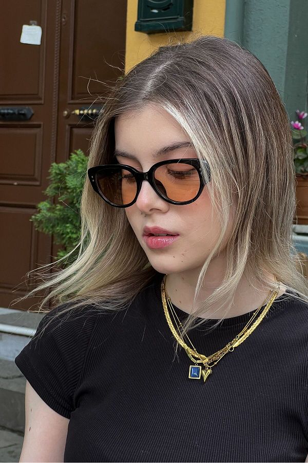 MAIA Eyewear Jimmy Orange Sunglasses Trendyol