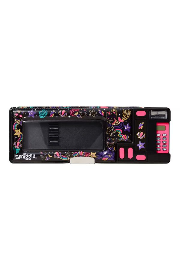 SMIGGLE-POP OUT PENCIL BOX WITH CAT AND SEA LIVES FIGURES 1