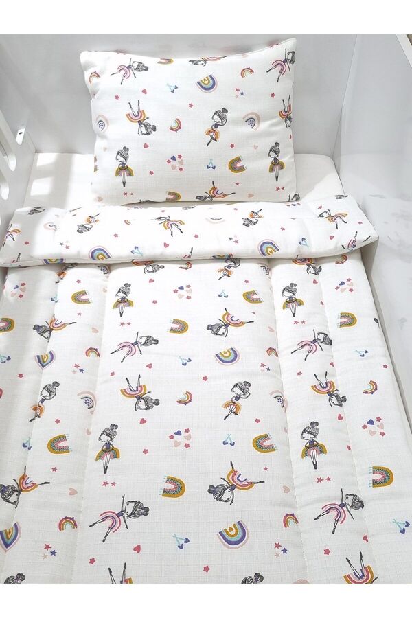 Yada Baby %100 Organik Müslin Kumaştan Bebek Yorganı Seti 70 X 120 Cm