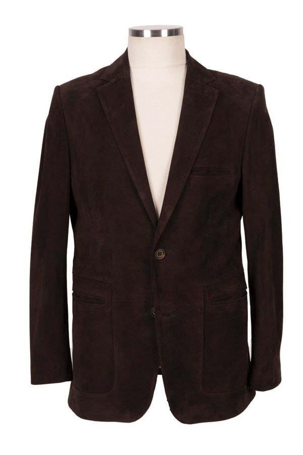 BLU Men s Brown Suede Blazer Jacket Trendyol