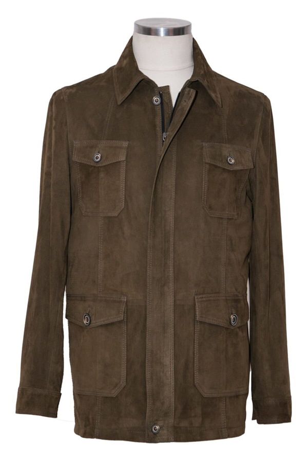 Suede safari jacket mens sale