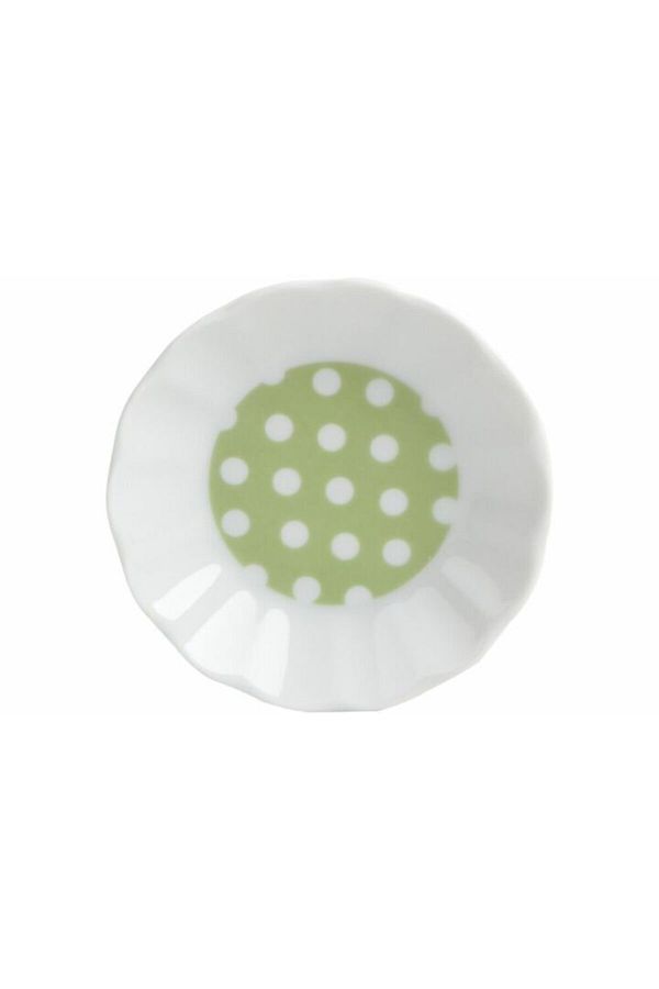Porland-Green Polka Dot Tea Plate - Set of 6 1