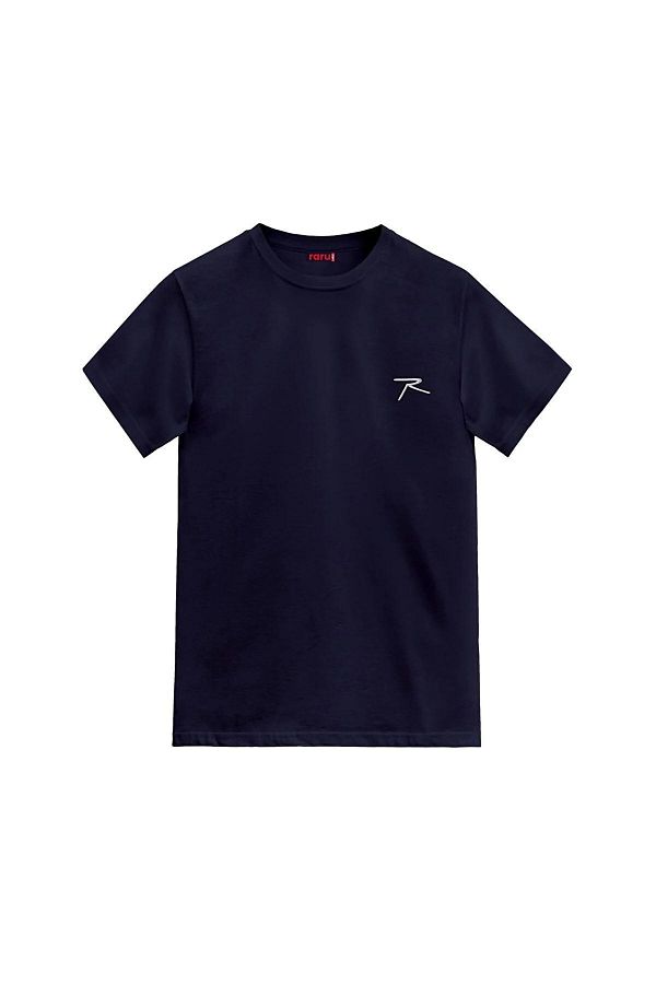 raru-AGNITIO Tricou casual pentru bărbați, bumbac, bleumarin 1