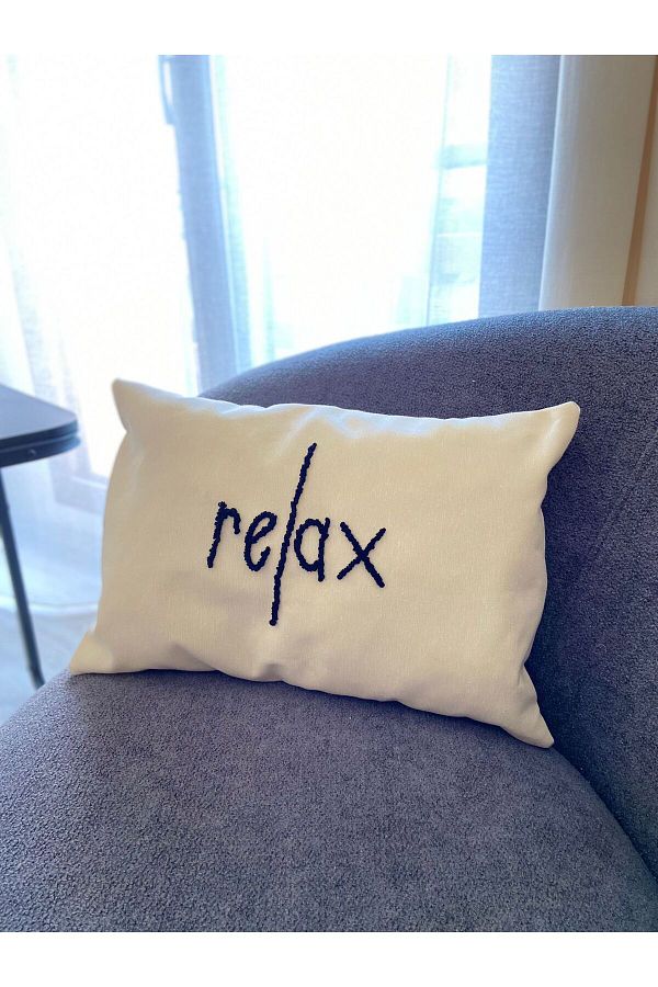 Relax throw pillow on sale