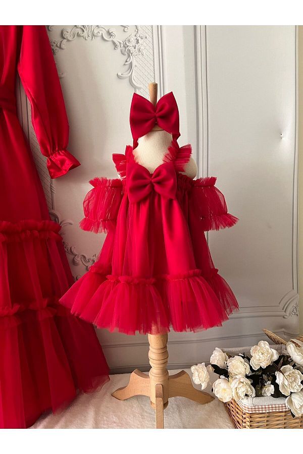 Red baby girl dresses special occasion shop